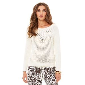 Lilly Pulitzer Cameo White Penelope Sweater